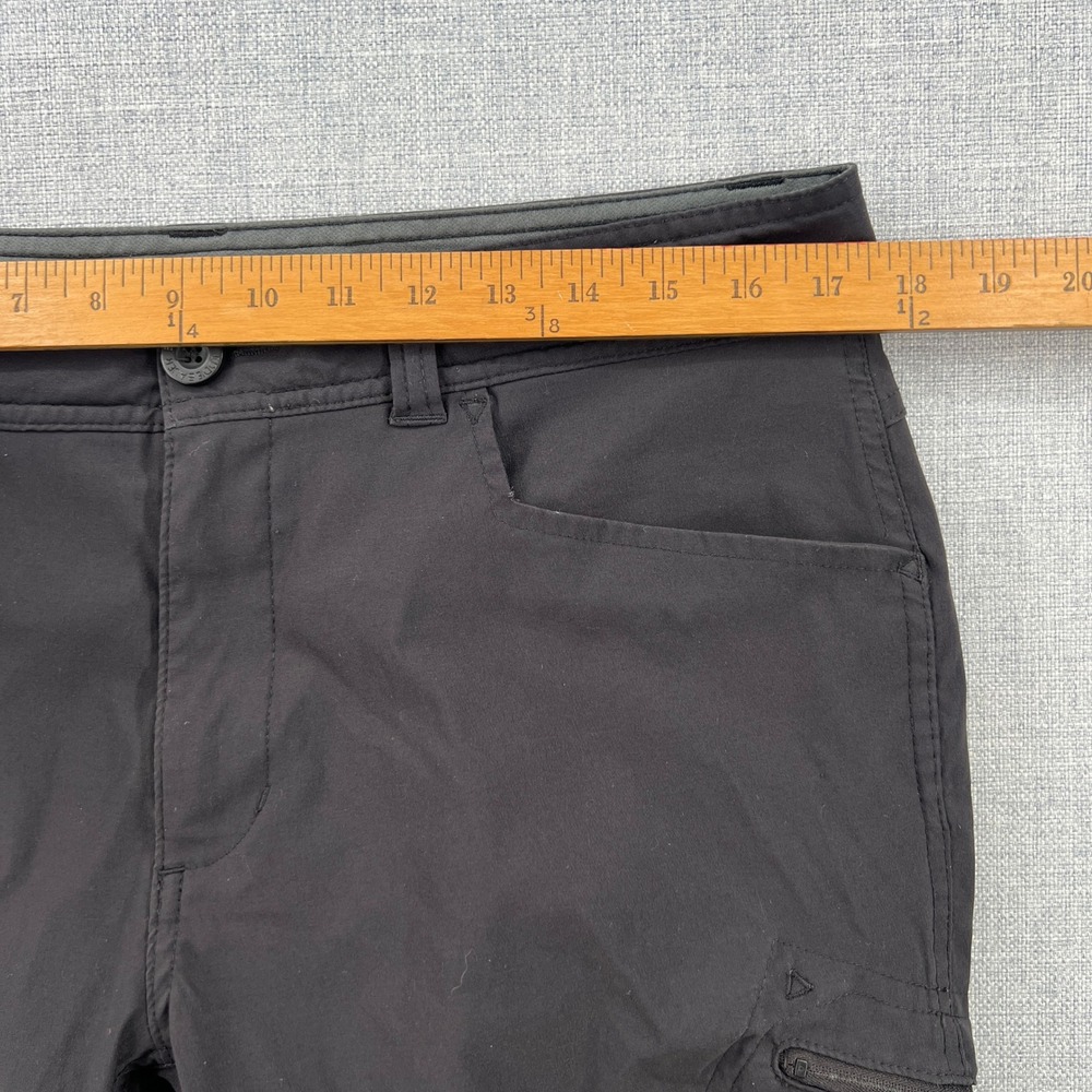 Eddie Bauer First Ascent Mens 34x34 (fit 35x33) Black Guide Pants Hiking Cargo - Picture 5 of 14